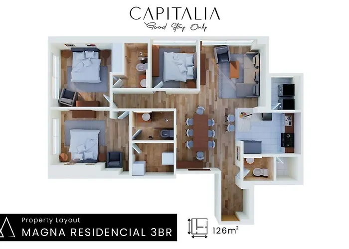 Capitalia Luxurious 3br With Amenities Апартаменты